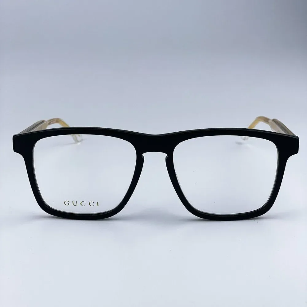 NEW Gucci GG0561ON 001 Black Crystal Square UnisexEyeglasses
